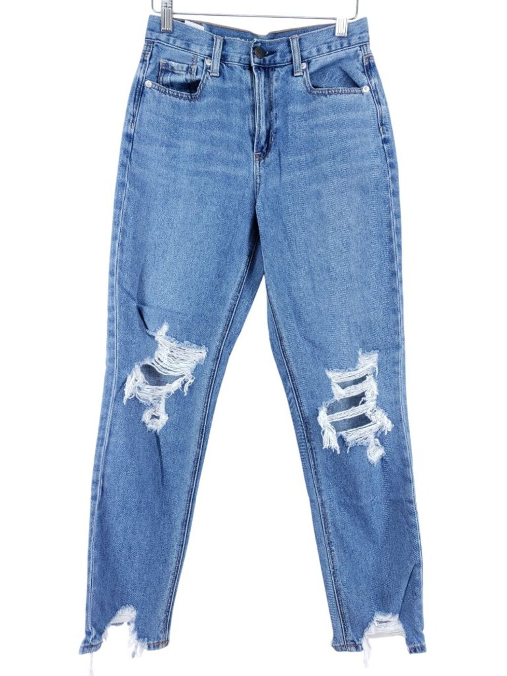 American Eagle Outfitters Womens Size 0 High-Waisted Distressed Skinny Jeans Fra